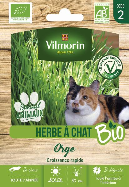 Pour nos animaux - Herbe à Chat (Orge) - BIO - Grand Modèle  - PACKAGING_RECTO